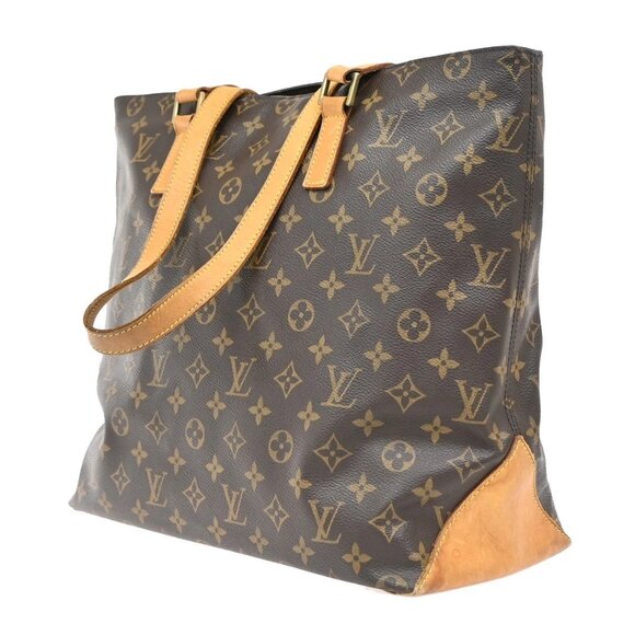 LOUIS VUITTON Cabas Mezzo Shoulder Bag Monogram Leather Brown M51151 82KB425 - Picture 2 of 15